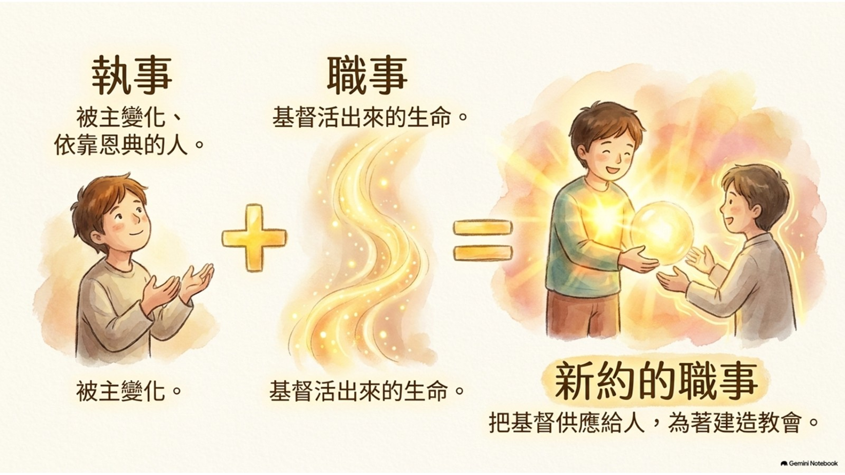 執事與職事是一(主日圖片簡報)